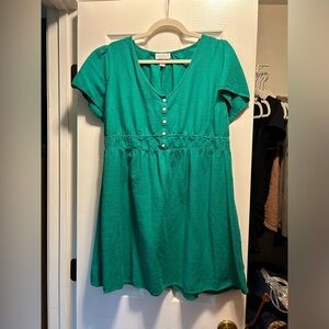 Bright green Isabel maternity dress